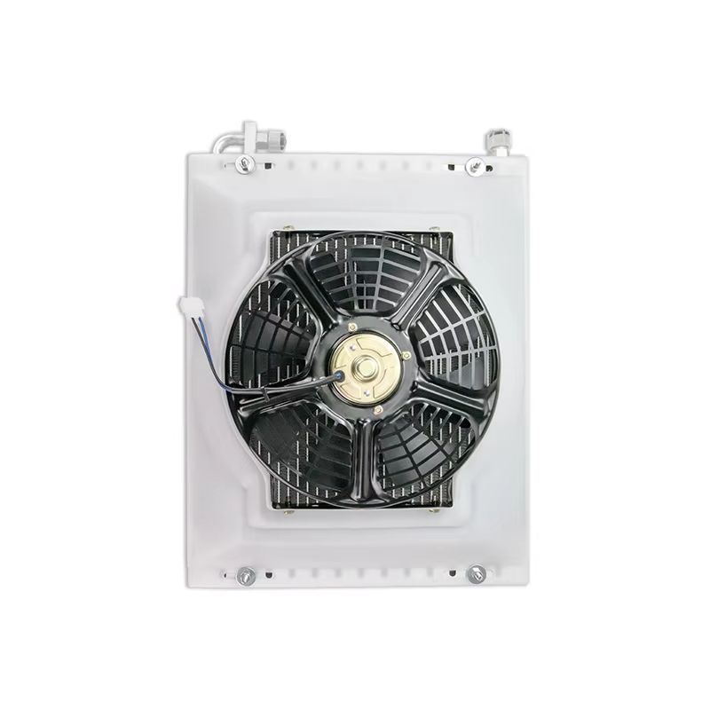 14''x18'' Vintage Radiator Fan & Condenser Assembly – Sturdy Aluminium Cooling Fan for Classic Cars, Trucks, Pickups