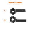 2pcs LED Headlight Bracket Pipe Fork 30-54mm Mount Driving Fog Lamp Clamp Holder Stander For Cafe Racer Chopper Motorcycle