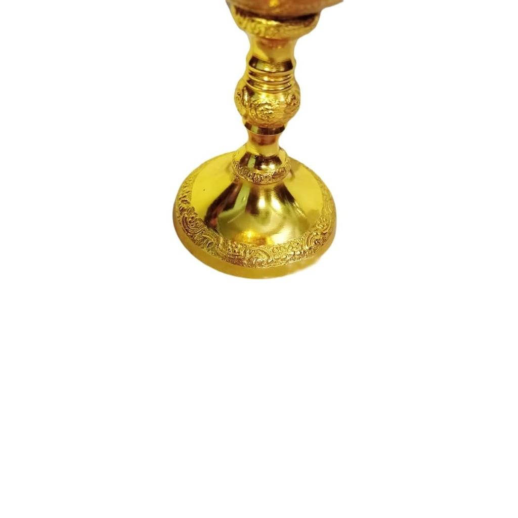 Brass Goblet Embossed Design,Premium Goblet Champagne Flutes Coupes Wine Drinking Glass,Tumbler Cups for Water