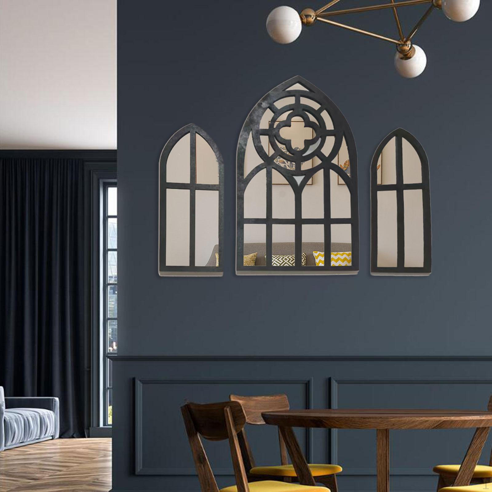 

3 шт. Готические зеркала Настенный декор Декоративные зеркала, барокко, декоративные арочные Style C