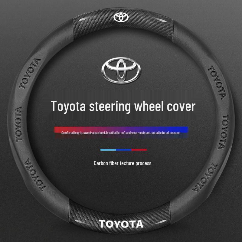 Potah volantu ze semiše a kůže pro Toyota Camry, Highlander, Corolla, RAV4, Avalon a Levin