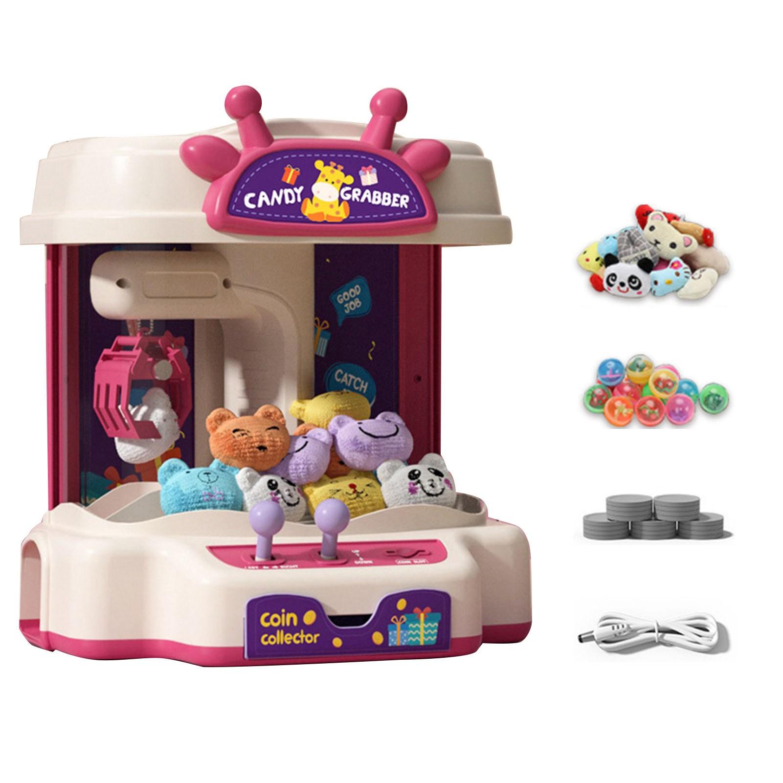 

Мини-игрушка для захвата кукол 10 кукол 10 яичных скорлуп 20 монет многофункциональная музыкальная световая кукольная когти-машина