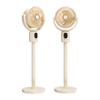 USB Rechargeable Tower Fan with Adjustable Height, 2-in-1 Cordless and Plug-in Floor Fan for Home Use