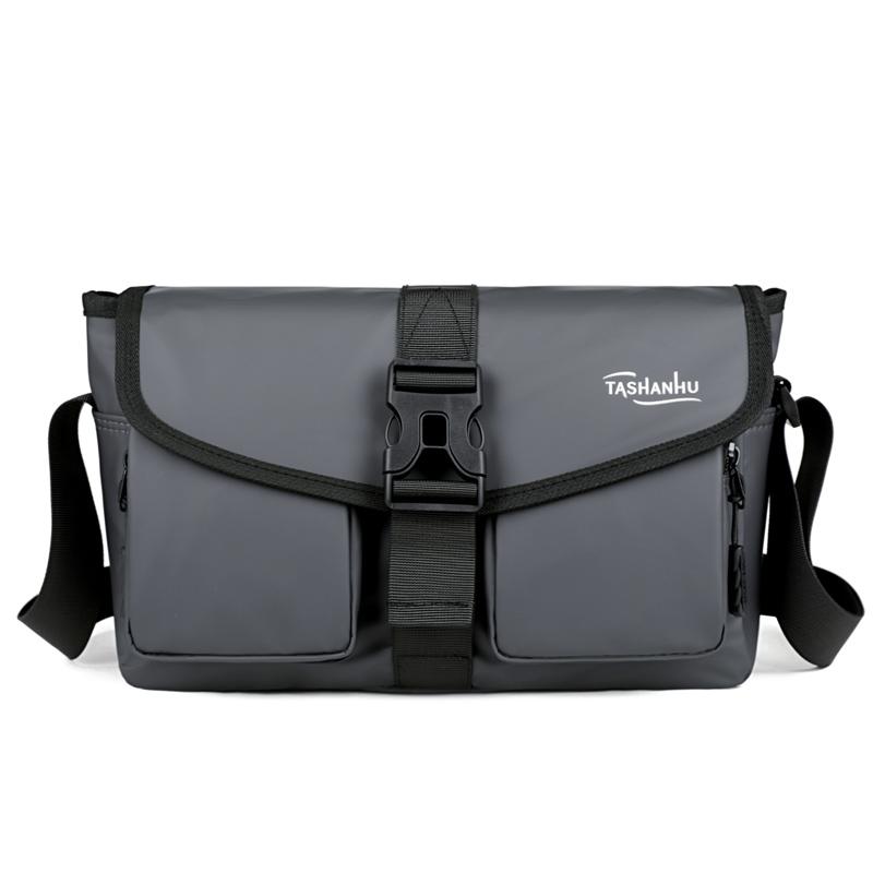 Men'S Crossbody Bag Nylon Lightweight Chest Shoulder Bag With Zipper Pocket Waterproof Outdoor Travel Sport Messenger Bag