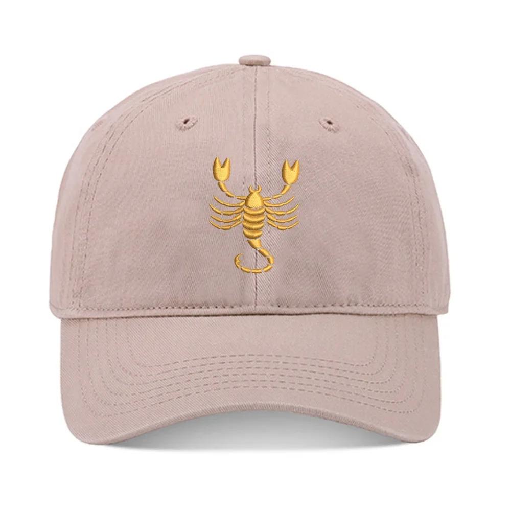 Lyprerazy Baseball Caps Military Army Scorpion Unisex Embroidery Baseball Cap Washed Cotton Embroidered Adjustable Cap