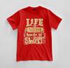 Custom Life Is Short Graphic T-shirt Design Unisex Jersey Short Sleeve Tee