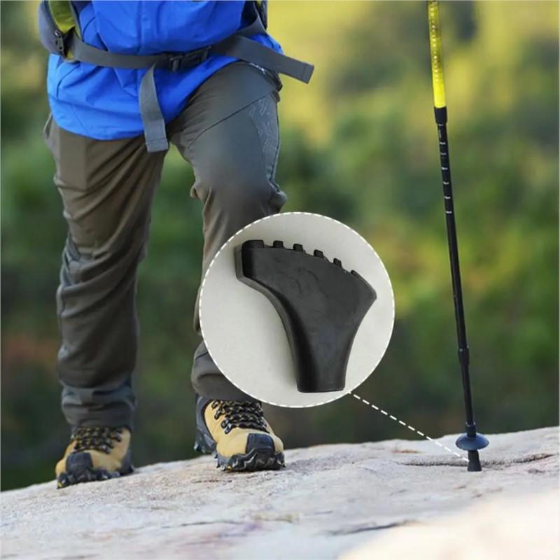 Hot Sale 10Pcs Trekking Pole Mud Baskets High Stability Black Anti-slip Walking Stick Snow Climbing Supplies