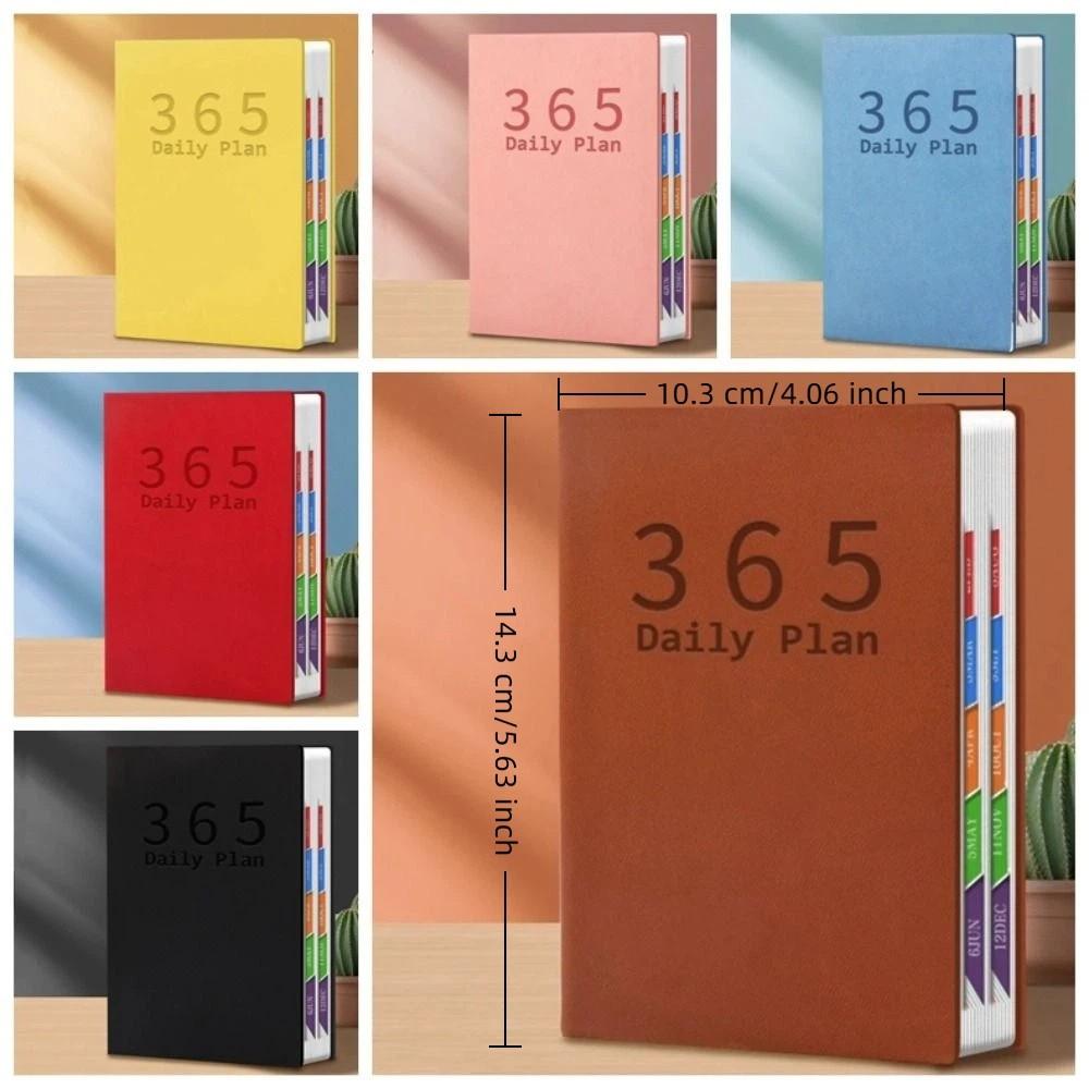 Portable Pocket Schedule Book Hardcover Agenda Book Time Efficiency Notepad Weekend Combined