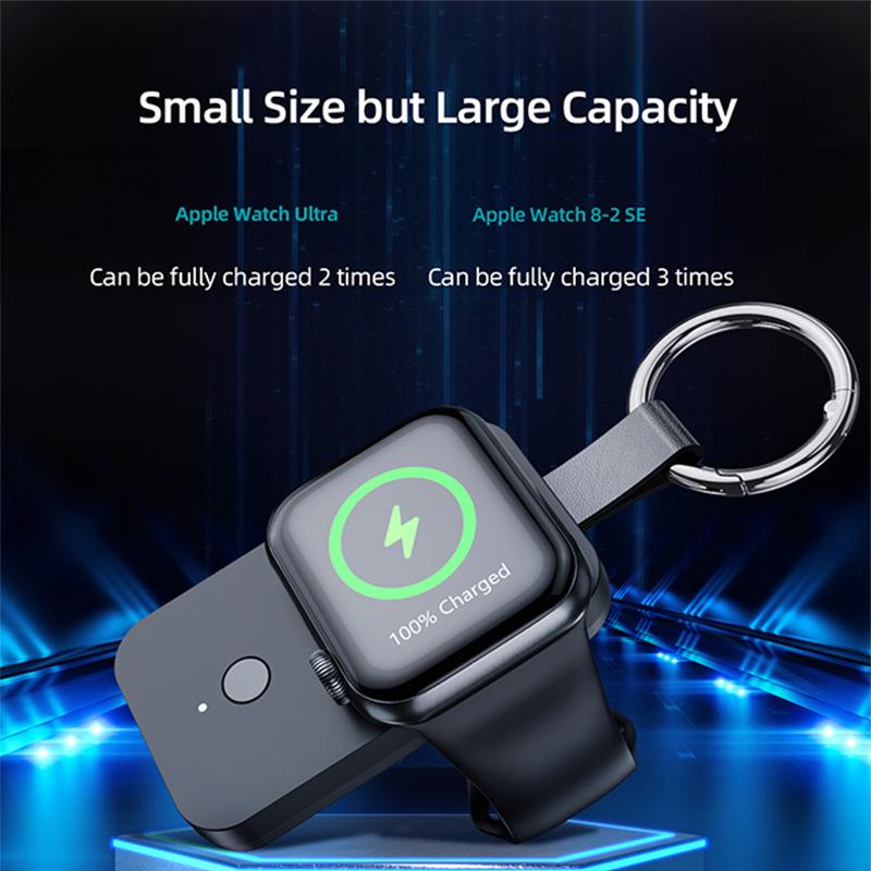 V9 Portable 1000MA Magnetic Watch Power Bank Suitable for 8th Generation Keychain Watch Wireless Charging