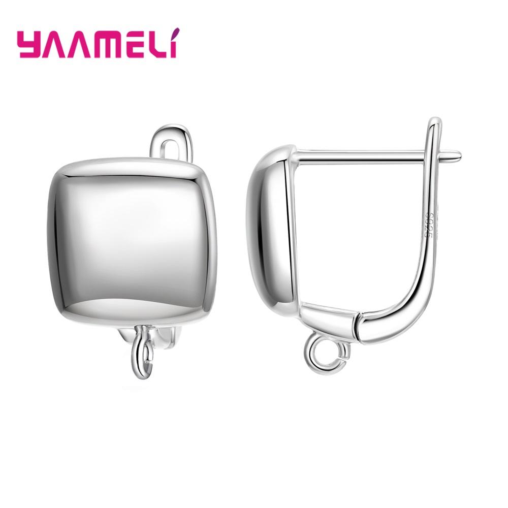 Real 100% S925 Sterling Silver Findings Earrings Leverback Earwire Fittings Components Accessories Handmade Supplies