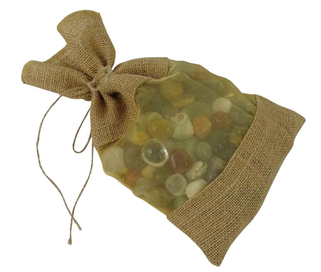 Darling Souvenir Gray 20 Wedding Burlap Favor Bags Drawstring Storage Pouch Gift Bag Wedding Jute Sack Art Crafts -7 x 5