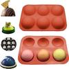 Kitchen Silicone Baking Molds 6 Holes Half Ball Sphere Chocolate Silicone Mold Round Semi Sphere Cake For Dessert DIY Jelly Tool