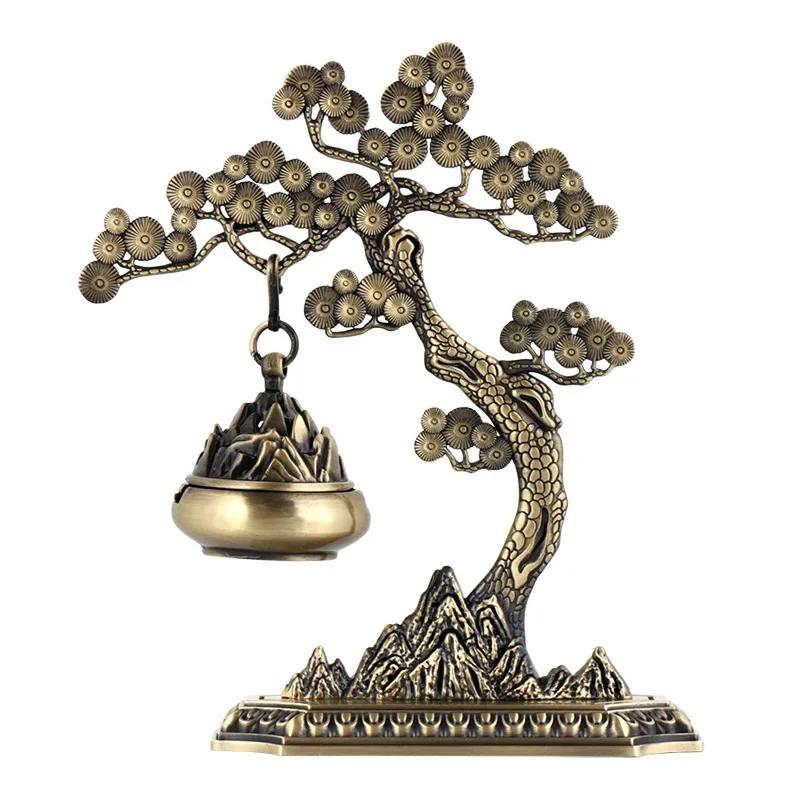 Benvenuto Pino Stile Cinese Aromaterapia Ornamenti Incenso Cerimonia del Tè Agarwood Stufa Appesa Casa Interni Bruciatore Creativo Decor