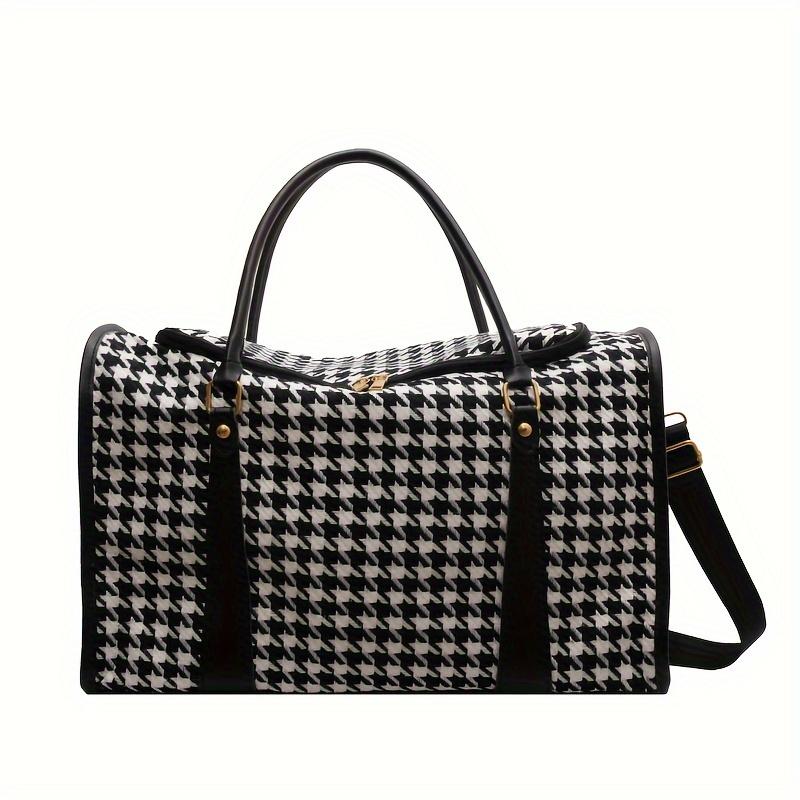 Vintage taşınabilir seyahat sırt çantası  büyük kapasiteli  kadın spor spor çantası  Haftasonu Gecelik Çanta