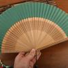 Bamboo Cloth Folding Fan Classical Blank Dancing Fans Handle Fan Chinese Art Crafts Gifts Decoration Fans Home Decor Gifts