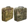 Handheld Fishing Reel Bag Double Zippers Fishing Tackle Organizer Box Polyester Large Capacity Carry
