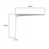 Table Top Shelf Support Durable Angle Bracket 200X150 Steel 1.1 White
