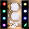 Ultra-Thin Round LED Light Components, Suitable for DIY Bamboo Labs Lamp Projects, Multicolour or Warm-White Option