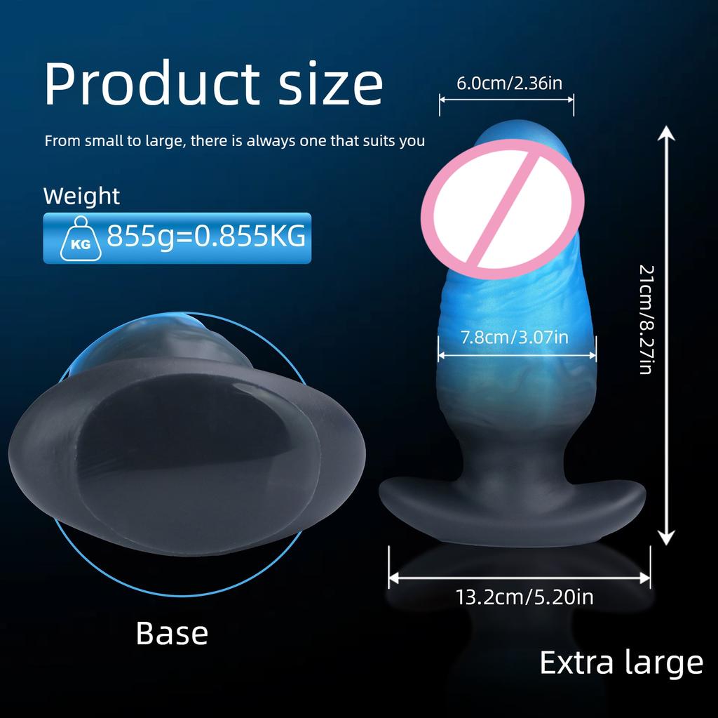 2026 Wearable Anal Plug Dildo Blue Black Wearable Anal Plug Size Optional G-spot Clitoris Stimulator Masturbator Prostate Massager Adult Sex Toys 18+