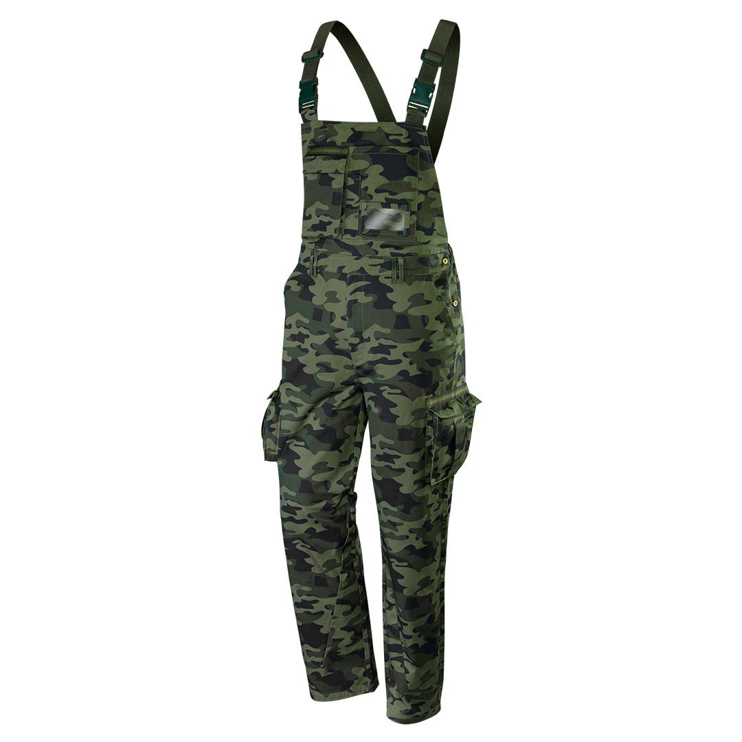 CAMO work dungarees, size L gray