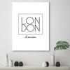 Canvas Print, London Inscription