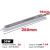 100W AC 220V TO DC 12V 24V Strip Power Supply Outdoor IP20 Waterproof Dustproof Aluminum Shell Light Strip Driver Transformer