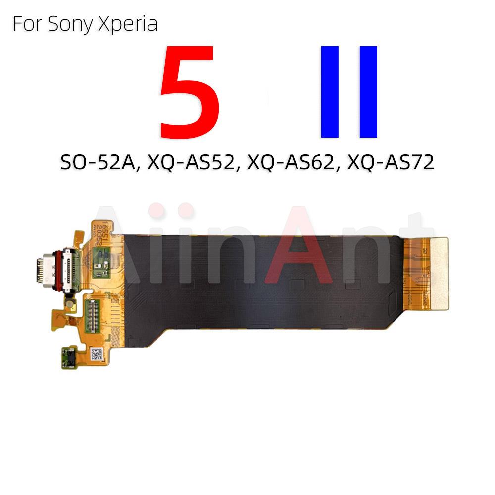 Dock Mic USB Charger Board Charging Connector Port Flex Cable For Sony Xperia 1 5 10 I II III 2 3 Plus Compact Premium