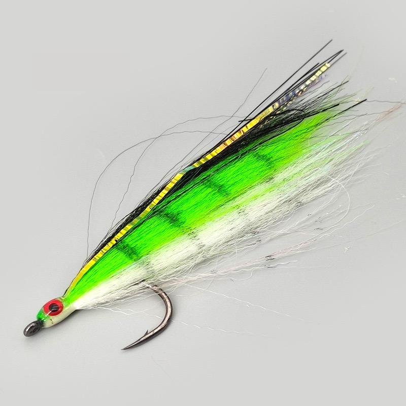 Baitfish Streamers 6/0# Hook Fly Fishing Flies Large Sinking Streamer Artificial Baitfish Lure Saltwater Freshwater Salmon Fly