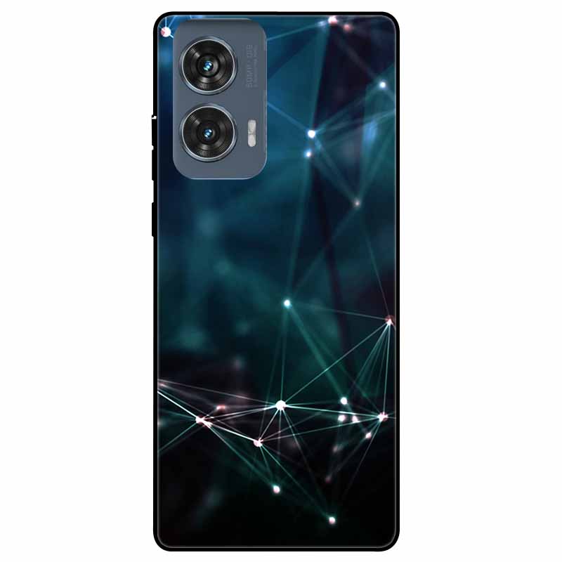 For Moto Edge 50 Fusion Case Silicone Space Animal TPU Soft Black Cover For Motorola Edge 50 Fusion Cases 50Fusion Cool TPUCover