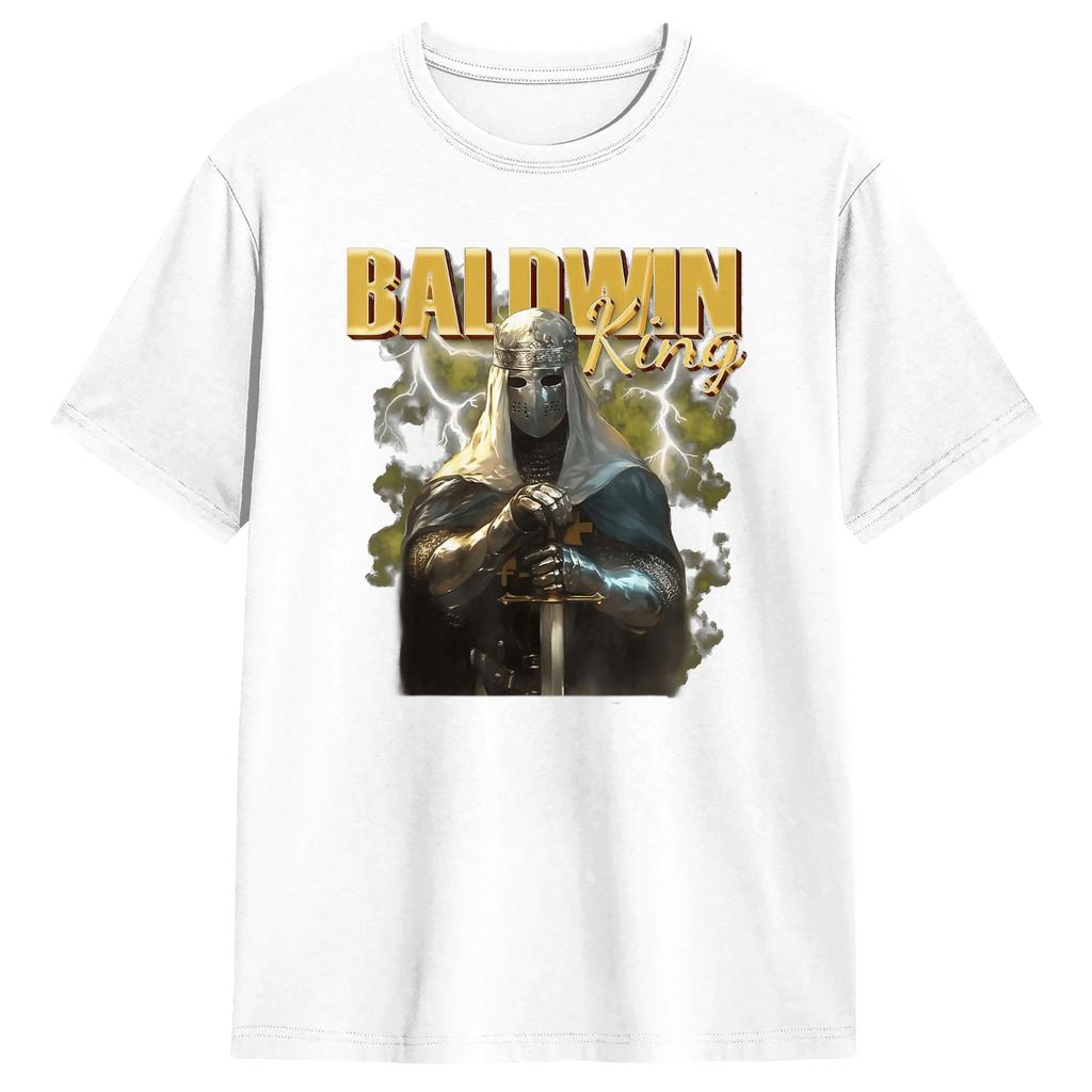 Unisex Sliver Mask King Baldwin IV Meme T Shirt Cotton Tops Funny Short Sleeve Crew Neck Tee Shirt Printed TShirt