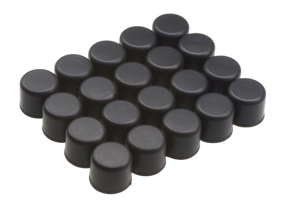 

KAUMO RCA Jack RCA Silicone Material Covers, Caps, (20pcs, Black) чорний
