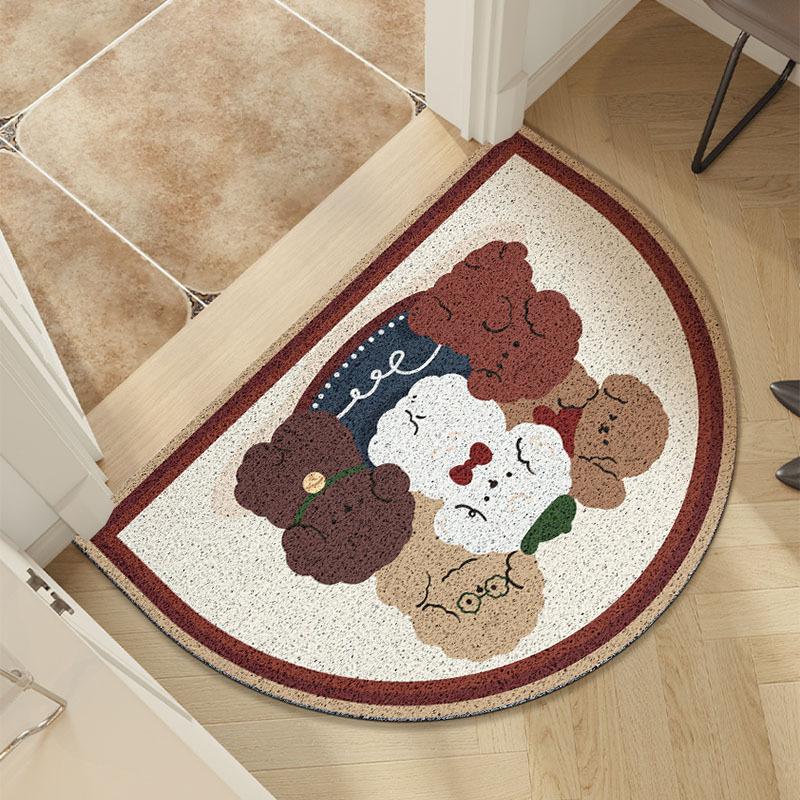 Cartoon Air Entry Door Door Door Mat Scraping Dirt Dirt Outdoor Dust Removal Wear-resistant Can Be Cut Silk Floor Mat