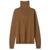 0 Wool Sweater Women's Loose and Thin Long Sleeves Stacked Collar Curled Pullover Sweater Backing Knitted Top Thin New