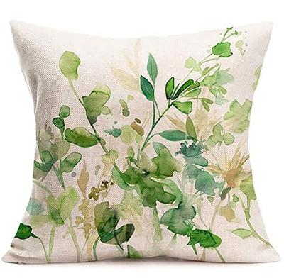Tropical Plant Decoration Pillow Cover Green Leaf Pattern Pillow Cover Cushion Cover Home Decoration Sofa Decoration