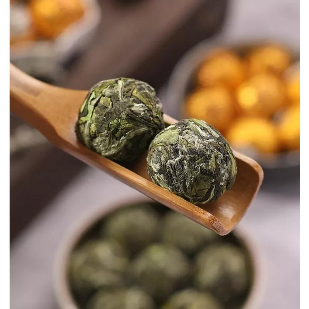 250g Mini pearl bai mu dan white cake,Chinese white tea balls,Pai Mu Tan tee