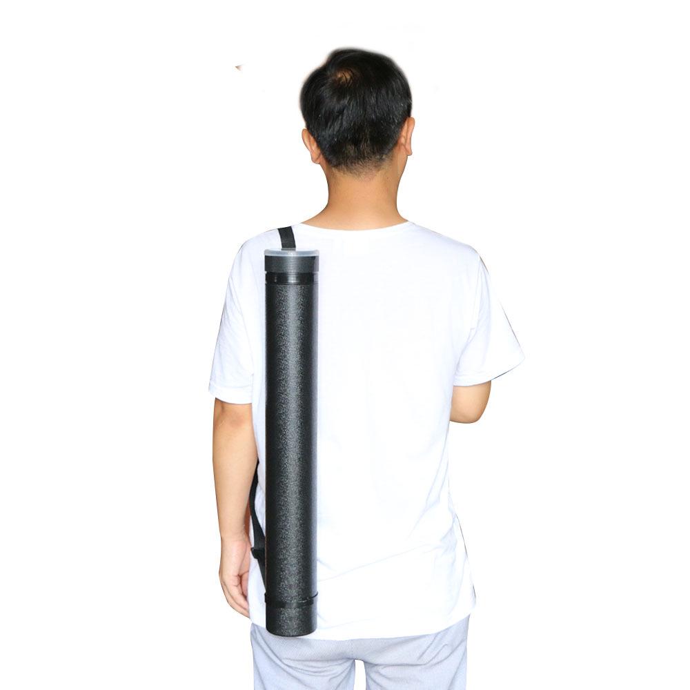Telescopic Archery Quiver - Black Plastic Arrow Storage Tube