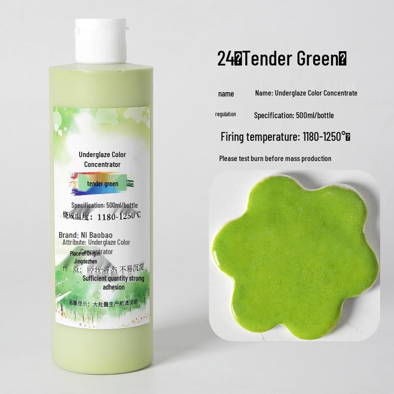 Ceramic Underglaze Concentrate 500ml – Medium Temp Pigment for Pottery Painting
