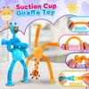 Giraffe Sensory Travel Toys 4Pcs Suction Airplane Autism Pop Tube Fidget Toys Autistic Easter Basket Stocking Stuffer Gift