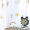 Small Daisy Small Fresh Simple Yarn Curtain White Gauze Curtain Semi-Blackout Embroidered Window Screen Partition Yarn Bay Window
