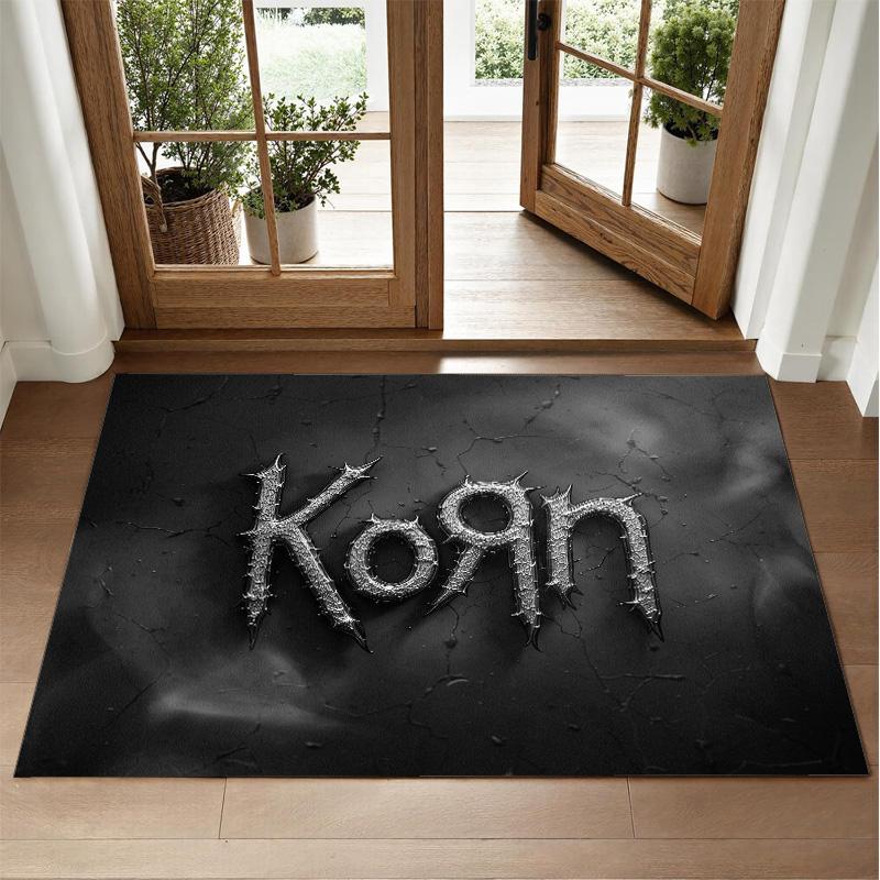 Korn Design Crystal Velvet Rug Soft Decorative Mat for Bedroom Entrance