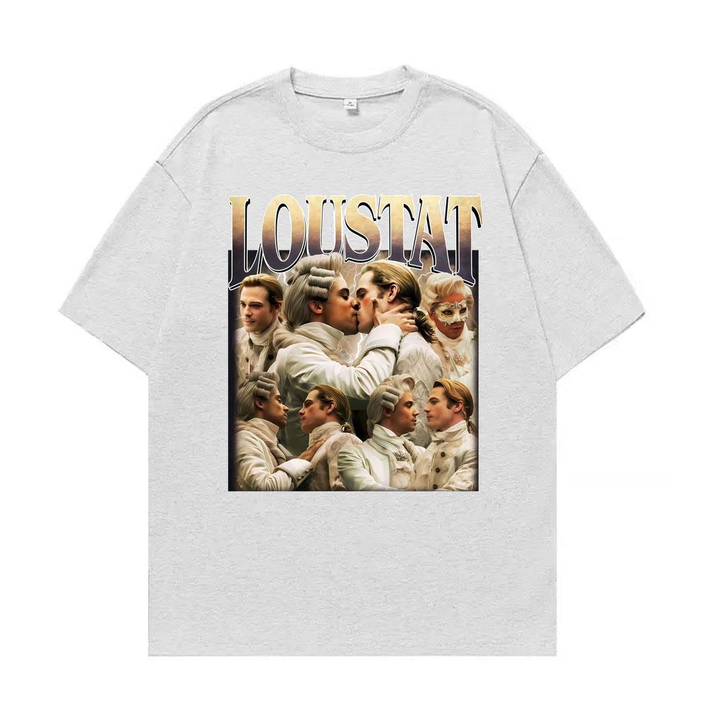Interview Vampire Loustat Vintage Unisex T Shirt Men Women Fashion Hip Hop Oversized T Shirts Summer Short Sleeve Cotton Tshirt