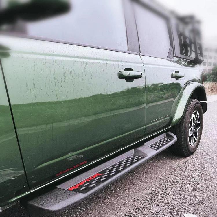 Raptor-Style Foot Pedals & Off-Road Side Pedals: Bronco Upgrade with Anti-Collision Guard