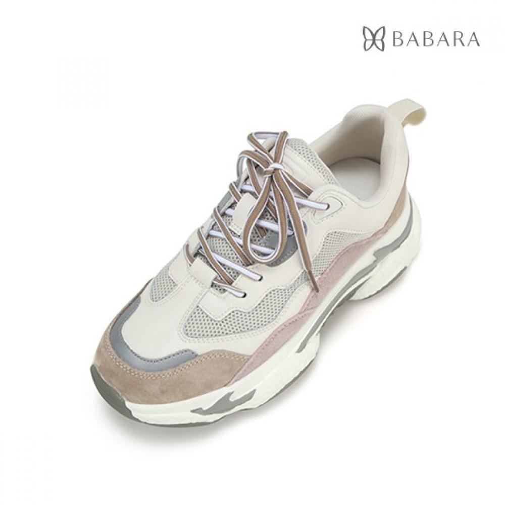 Barbara Leather 5cm Ugly Sneakers Women Bbc613br 225/01.black