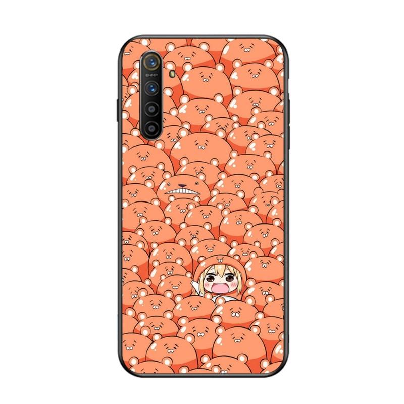 Custodia per telefono anime carina Umaru Chan per OPPO Find X5 X3 X2 A93 Reno 8 7 Pro A74 A72 A53 Cover per telefono morbida nera