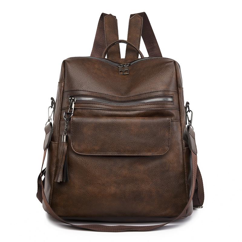 Korean New Fashion Women's Casual Backpack Lightweight Water-resistant Large Capacity Storage Travel Bag