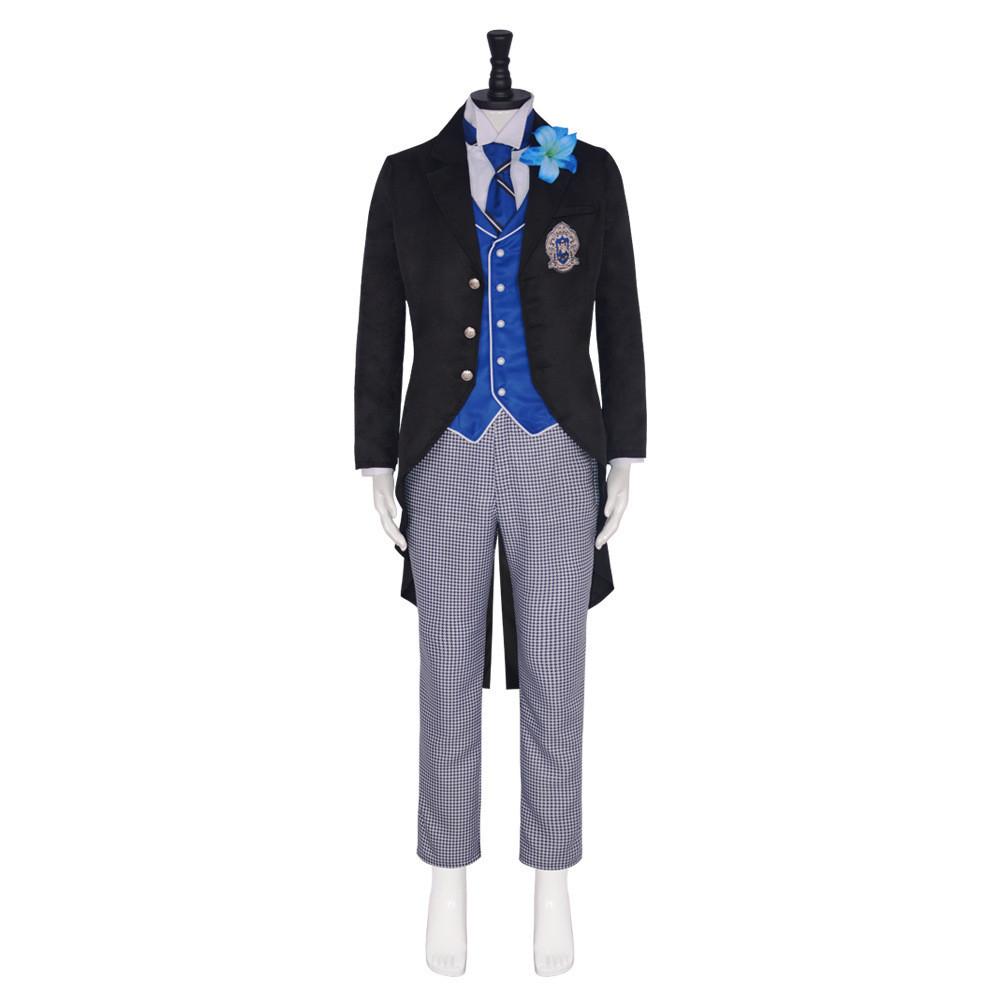 Vintage Cool Black Butler 4 Boarding School Arc Edgar Harmon Lawrence Greigrey Cosplay Outfit Set