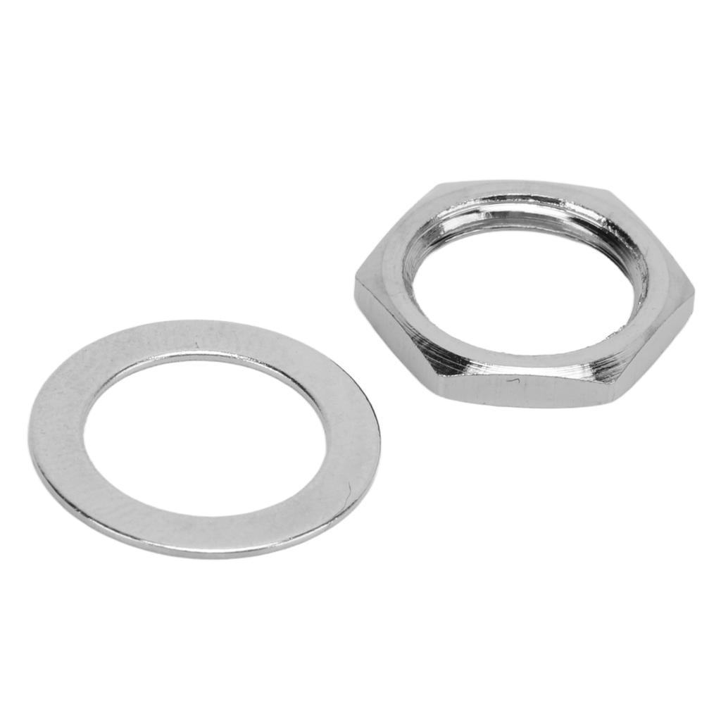 G3Celsius8 Female Thread Nuts Metal Washer Kit Instrument Fasteners for Electric Guitar Bass