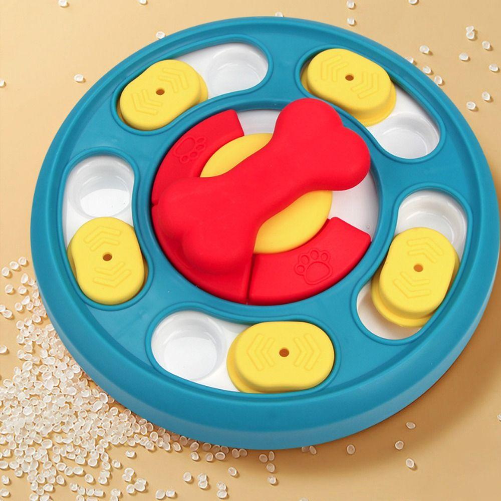 Durable Pet Slow Food Bowl Interactive Pet Puzzle Toy Multi-use Dog Turntable  Pet Food Dispenser