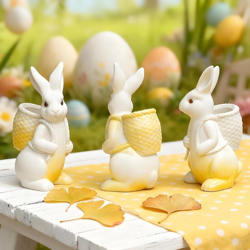 Festival Rabbit Silicone Candle Mold Food Grade Silicone For Epoxy Resin Making Candle Soap Chocolate Holiday Decoration