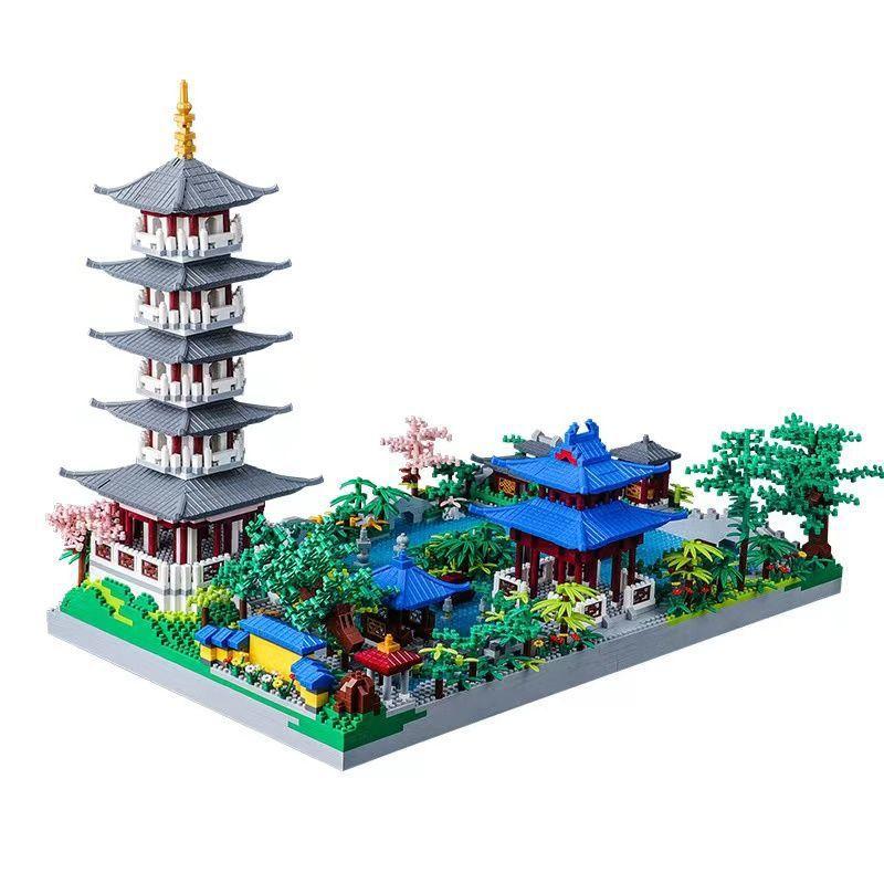 Hangzhou West Lake Puzzle Assembly Of Classical Architectural Models Ornaments Building Blocks Children S Building Block Toys
